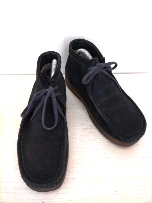 CLARKS ORIGINALS(クラークスオリジナル) WALLABEE BOOT BLACK スエード メンズ JPN:26
