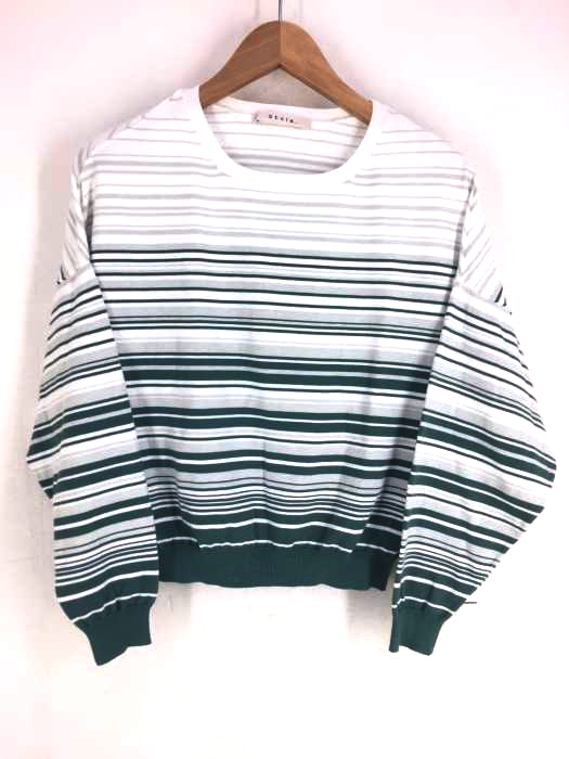 ストラ Stola. ボーダーレーヨンニット レディース  F