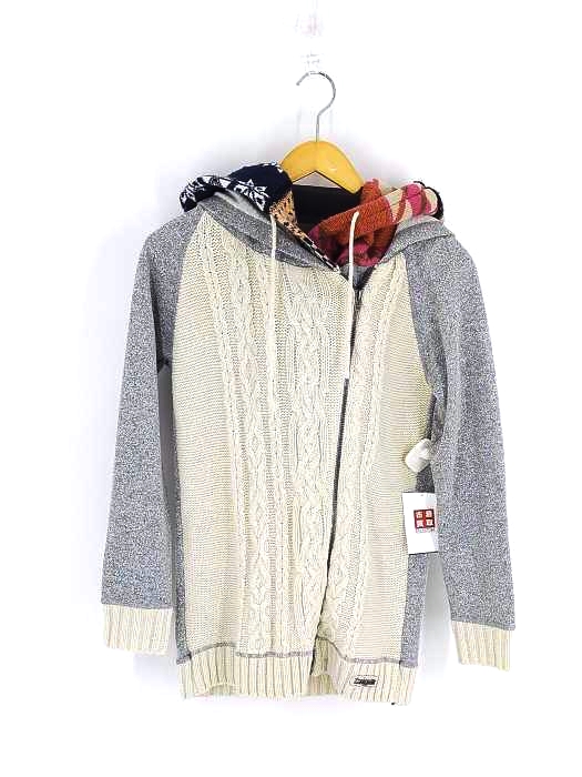 デシグアル Desigual ジップアップニットパーカー レディース import：M