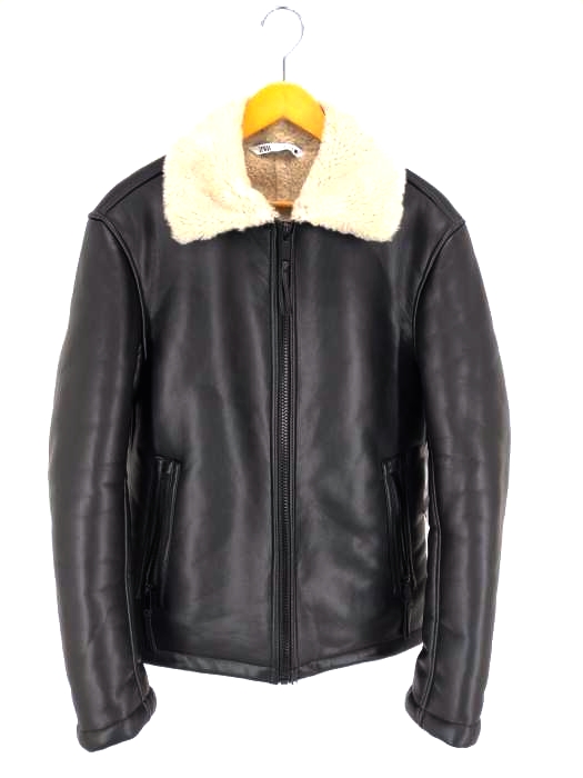 ザラ ZARA フェイクムートンブルゾン メンズ JPN：S