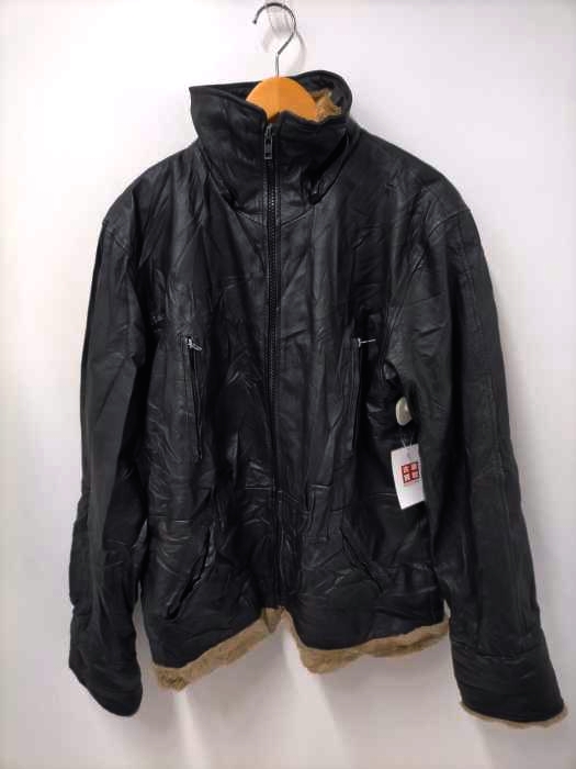 ユーズドフルギ USED古着 {{SHEP HEADS COLLECTION}} 裏ボアリアルレザー4Pジャケット メンズ import：L