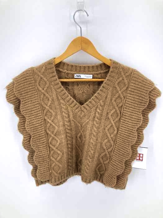 ZARA(ザラ) ケーブルニットベスト レディース import：S