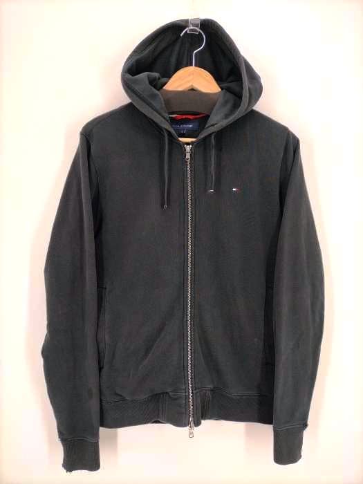 TOMMY HILFIGER(トミーヒルフィガー) ロゴ刺繍ジップアップパーカー メンズ  S