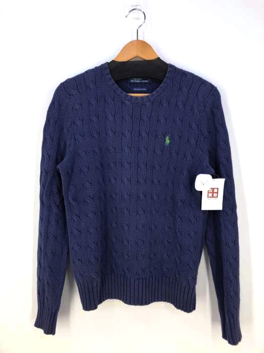POLO RALPH LAUREN(ポロラルフローレン) スモールポニー刺繍 コットンケーブルニット メンズ JPN：S