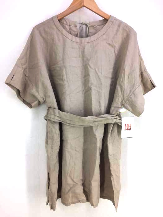 Adam et Rope(アダムエロペ) バックリボン麻 Tブラウス レディース F