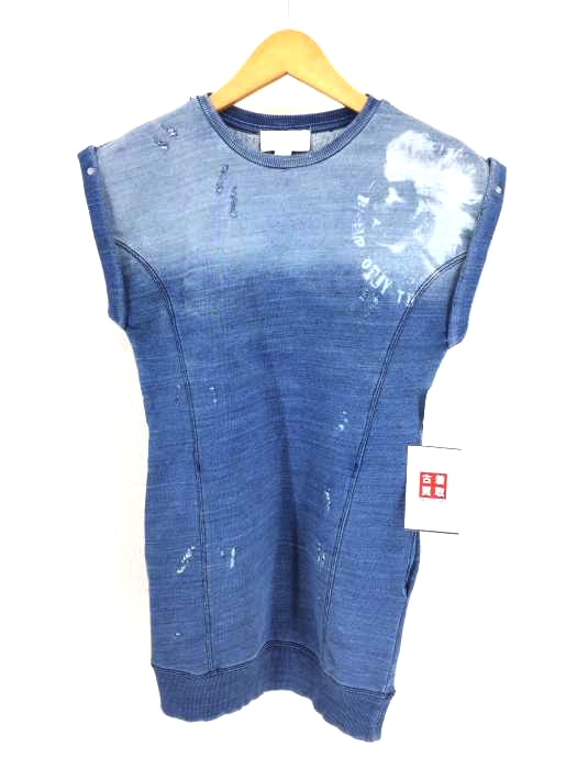 DIESEL(ディーゼル) ダメージ加工ノースリーブスウェット レディース import：M