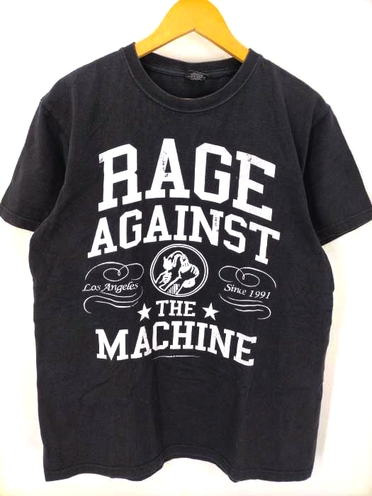 USED古着(ユーズドフルギ) RAGE AGAINST THE MACHINE クルーネックTシャツ ROCK Yeah メンズ import：L