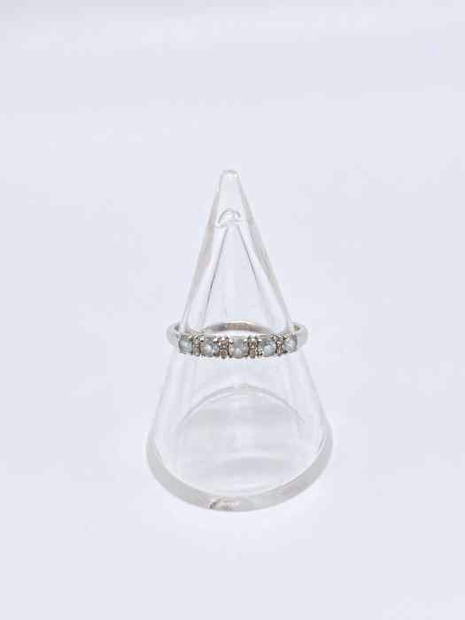 JEWELRY TSUTSUMI(ジュエリーツツミ) K10 ホワイトゴールドアクアマリンリング レディース  12.5号