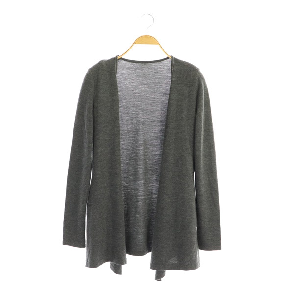 FOXEY(フォクシー) フォクシーブティック  FOXEY BOUTIQUE Long Cardigan ロングカーディガン ニット 長袖 ビジュー 38 グレー 38629 /MY ■OS レディース レディース  38