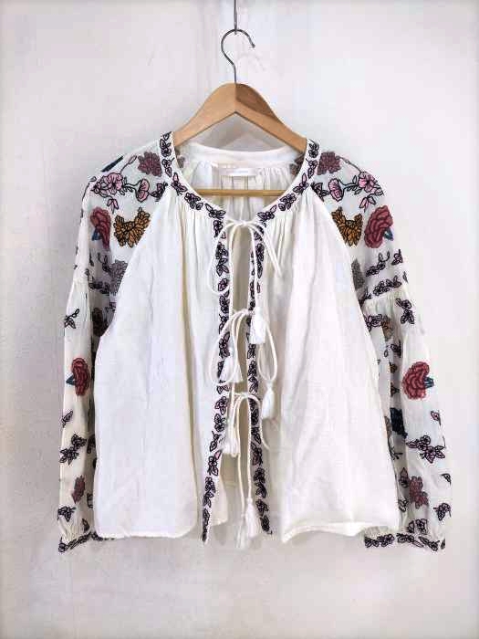 ZARA Trafaluc collection(ザラトラファルクコレクション) 刺繍ブラウス レディース JPN：S
