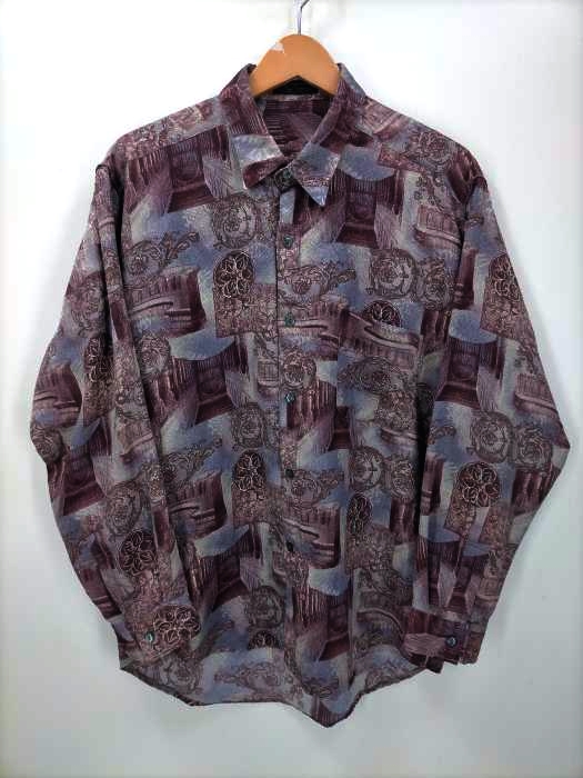 ユーズドフルギ USED古着 総柄シャツ メンズ 表記無