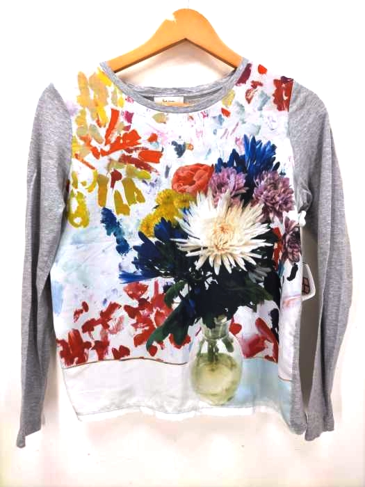 Paul Smith PAUL(ポールスミスポール) 素材切替 花柄転写ロングスリーブカットソー レディース JPN:S