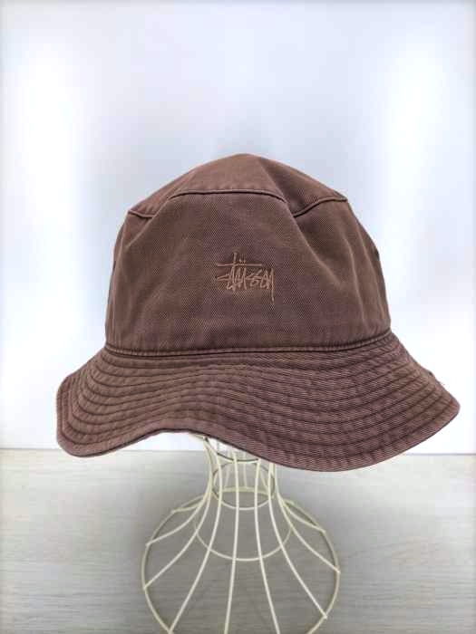 Stussy(ステューシー) ロゴ刺繍 バケットハット メンズ XL