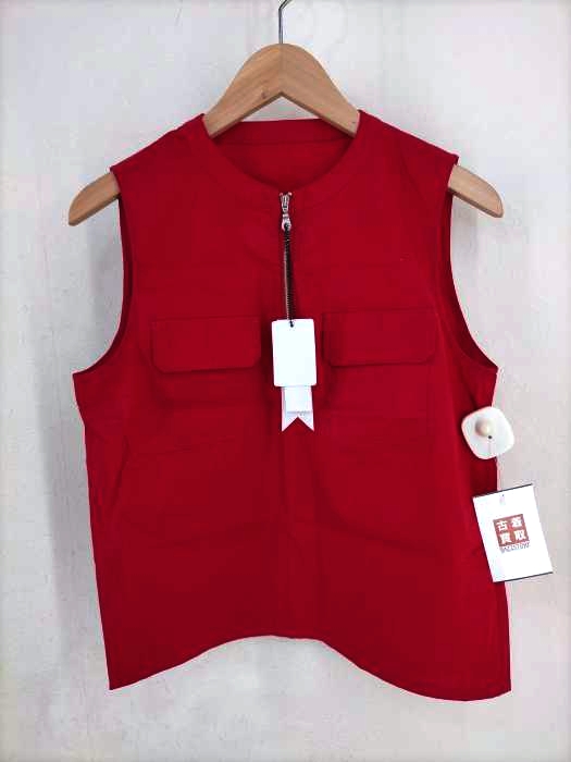 LAGUA GEM(ラグアジェム) CHEST POCKET NOSLEEVE BLOUSE レディース  S