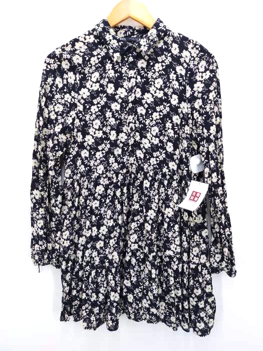 ZARA(ザラ) 花柄チュニック レディース import：S