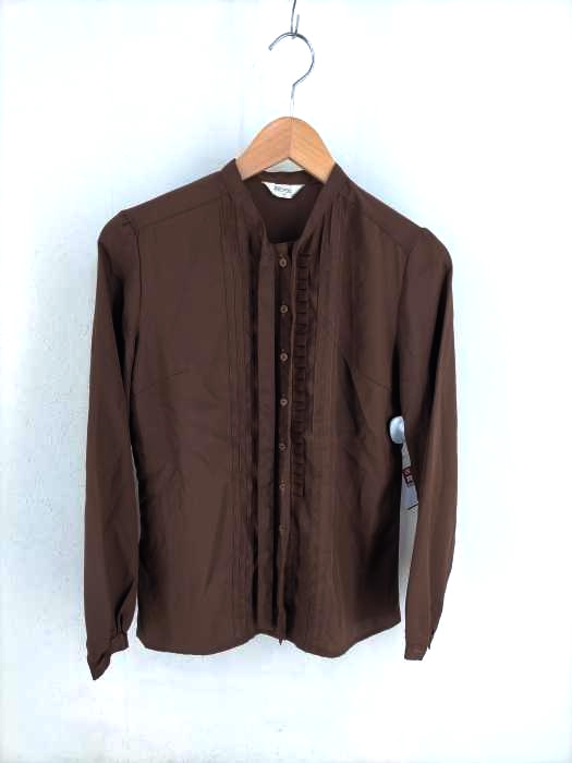 USED古着(ユーズドフルギ) フロントフリルリボンシャツ レディース JPN：36