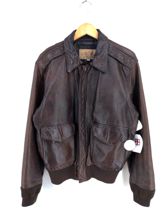 AVIREX(アヴィレックス) A-2 レザーフライトジャケット メンズ JPN：M