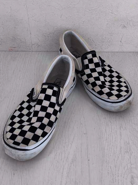 VANS(バンズ) V98CLA キャンバス チェックスリッポン レディース JPN：24