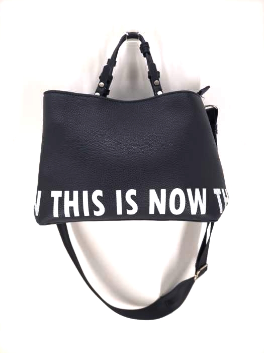 ZARA(ザラ) テキストプリント 2WAYショルダーバッグ レディース  M