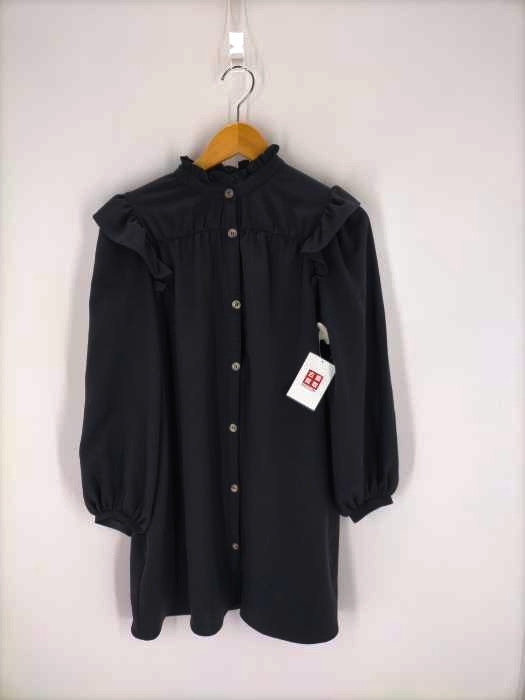 ZARA(ザラ) フリルデザインシャツワンピース レディース JPN：XS