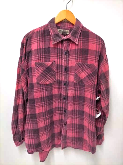 ユーズドフルギ USED古着 {{WILDERNESS}}ライトチェックネルシャツ メンズ JPN:L