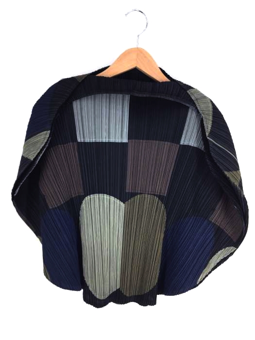 プリーツプリーズイッセイミヤケ PLEATS PLEASE ISSEY MIYAKE 丸形マルチカラーブラウス レディース  3
