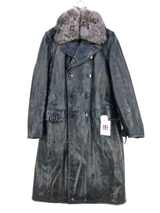 ジャンポールゴルチエ Jean Paul GAULTIER ダメージ加工レザートレンチコート メンズ  50