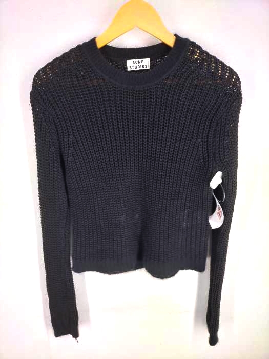 アクネストゥディオズ ACNE STUDIOS Ninon Linen PSS13 リネンクルーネックセーター レディース JPN：XS