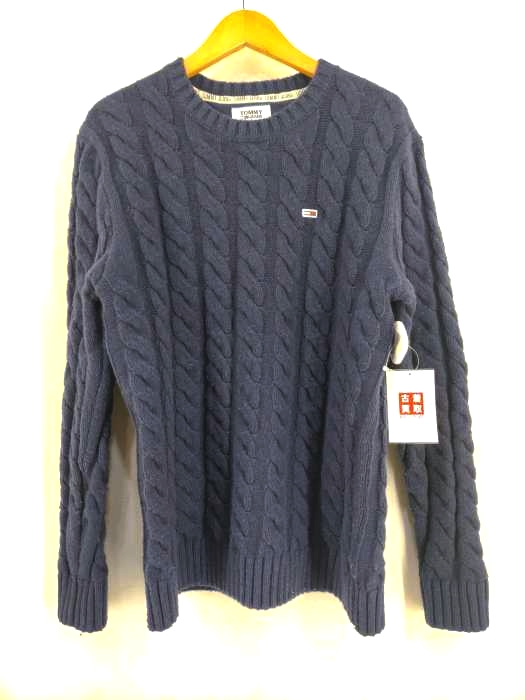 トミーヒルフィガー TOMMY HILFIGER ウールケーブルニット メンズ JPN：M