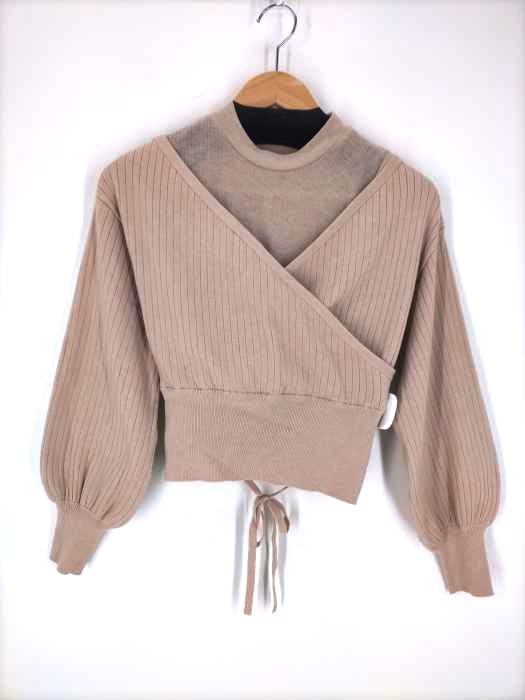 リリーブラウン Lily Brown カットレイヤードニットトップス レディース ONE SIZE