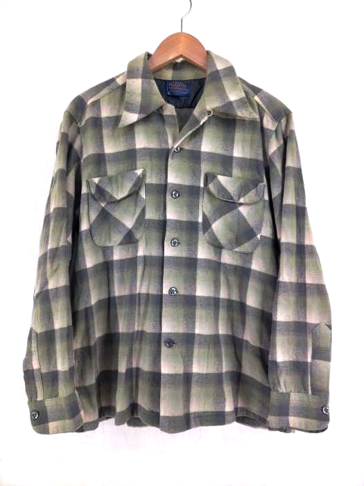 ペンドルトン PENDLETON 70s USA製 ループボタン ボックスシルエットネルシャツ メンズ JPN：L