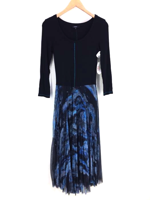 Desigual(デシグアル) COSTA ドッキングメッシュプリーツワンピース レディース  165/84A