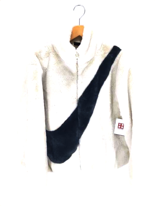 NIKE(ナイキ) エコファー ビッグスウッシュ フリースジャケット レディース JPN：S
