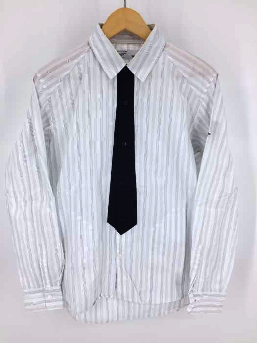 NEIGHBORHOOD(ネイバーフッド) Stripe Tie/C-Shirt LS ネクタイデザインプリント ストライプシャツ メンズ JPN:S