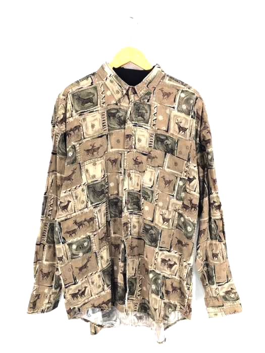 CHAPS RALPH LAUREN(チャップスラルフローレン) 総柄シャツ メンズ import：XL