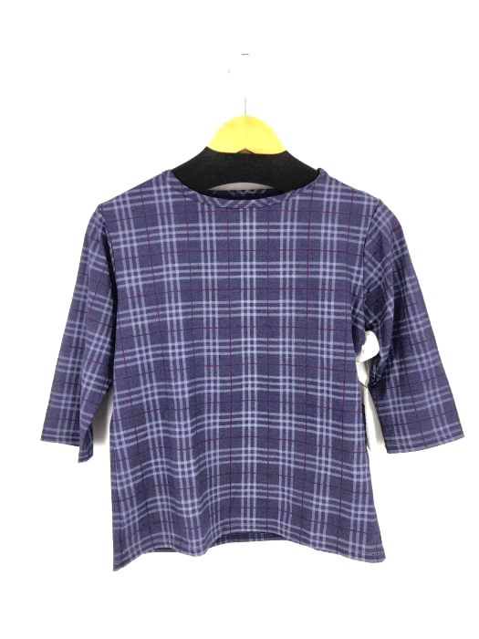 BURBERRY LONDON(バーバリーロンドン) 五分袖チェック柄トップス レディース import：M