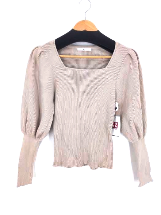 SLY(スライ) 20AW SQUARE NECK PUFF SLEEVE スクエアネックパフスリーブ レディース  FREE