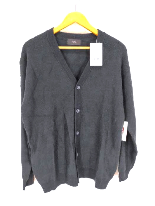 AZUL by moussy(アズールバイマウジー) ヒョウ柄ニットカーディガン メンズ  S