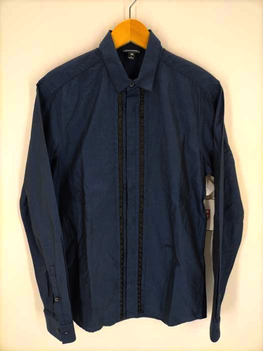 justcavalli(ジャストガヴァリ) 15AW スタッズデザイン比翼シャツ メンズ EUR：46