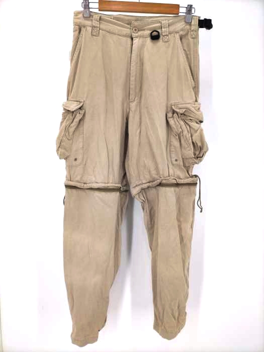 USED古着(ユーズドフルギ) H.S.T リップストップ ギミックジップ カーゴパンツ メンズ  M