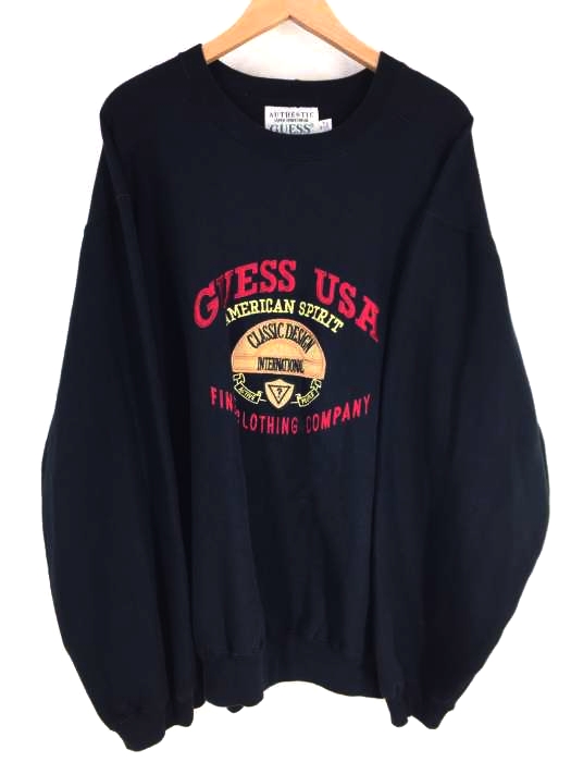 GUESS(ゲス) ロゴ刺繍スウェット メンズ  XL