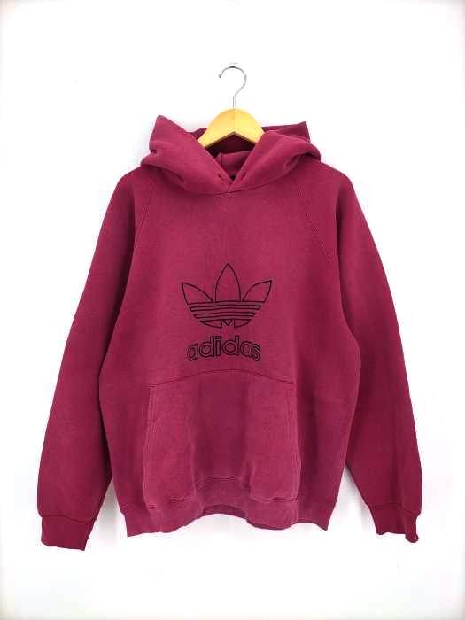 adidas(アディダス) 万国旗タグ トレフォイル刺繍 プルオーバーパーカー USA製 メンズ import：M