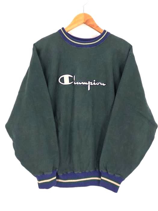 Champion(チャンピオン) USA製 REVERSE WEAVE 刺繍タグ後期 ロゴ刺繍スウェット メンズ  L