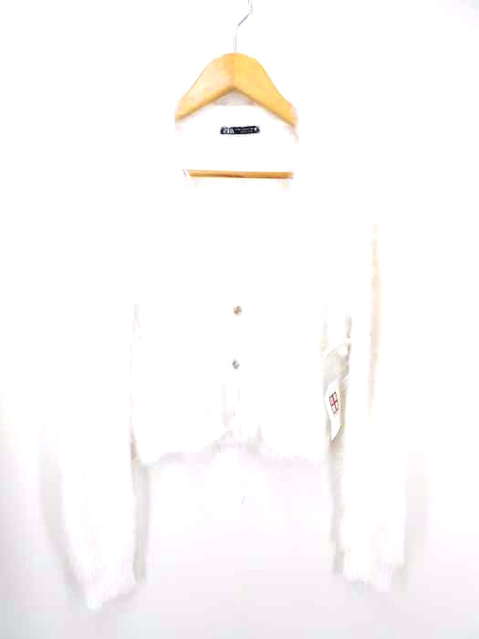 ザラ ZARA FAUX FUR CARDIGAN レディース import：M