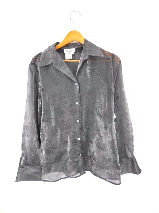 USED古着(ユーズドフルギ) {{FRED DAVID}} 総柄シアーシャツ レディース  8