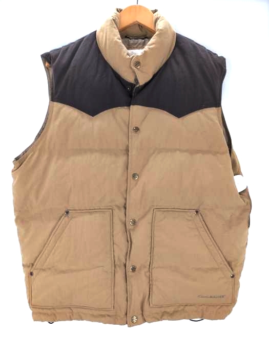 エディーバウアー Eddie Bauer GOOSE DOWN ツートンダウンベスト メンズ import：L