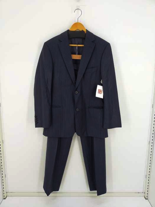 ヒューゴボス HUGO BOSS SUPER100 ストライプ スーツセットアップ メンズ  46