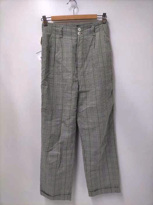 ユーズドフルギ USED古着 {{NEW YOKER}} 2タックチェックスラックス シェルボタン メンズ 表記無
