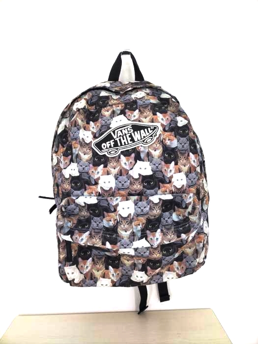 バンズ VANS ASPCA REALM CATS BACKPACK 猫柄 バックパック レディース 表記無