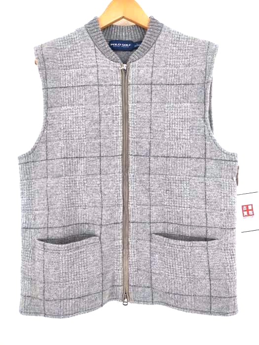 ポロゴルフラルフローレン POLO GOLF RALPH LAUREN カシミヤ混ウール 中綿ベスト メンズ JPN：L